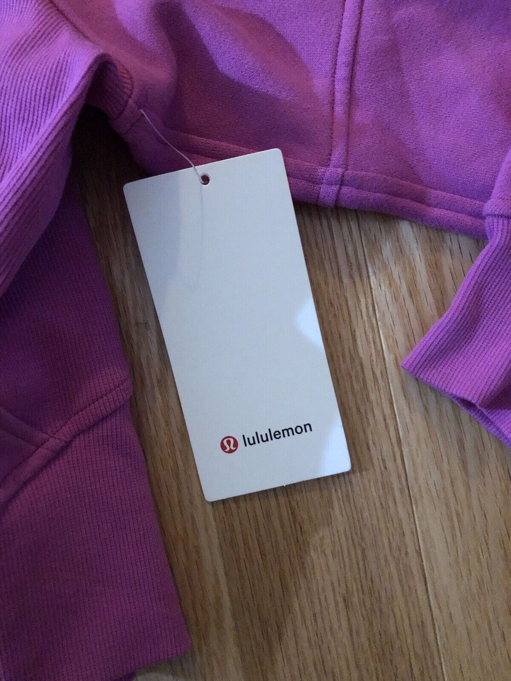 Lululemon Scuba Oversized 1/2 Zip Hoodie Pink Medium Thumbholes NWT - Picture 4 of 10